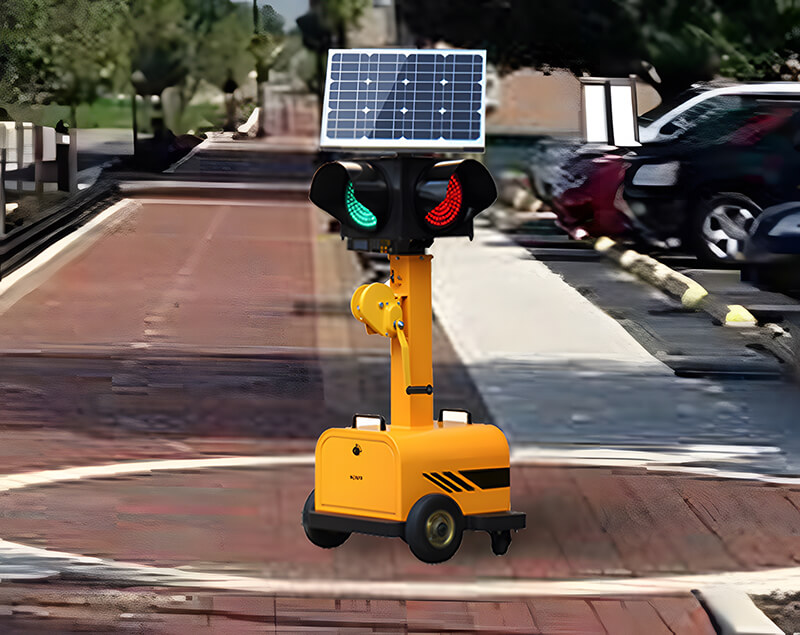 Portable Movable Solar Traffic Light