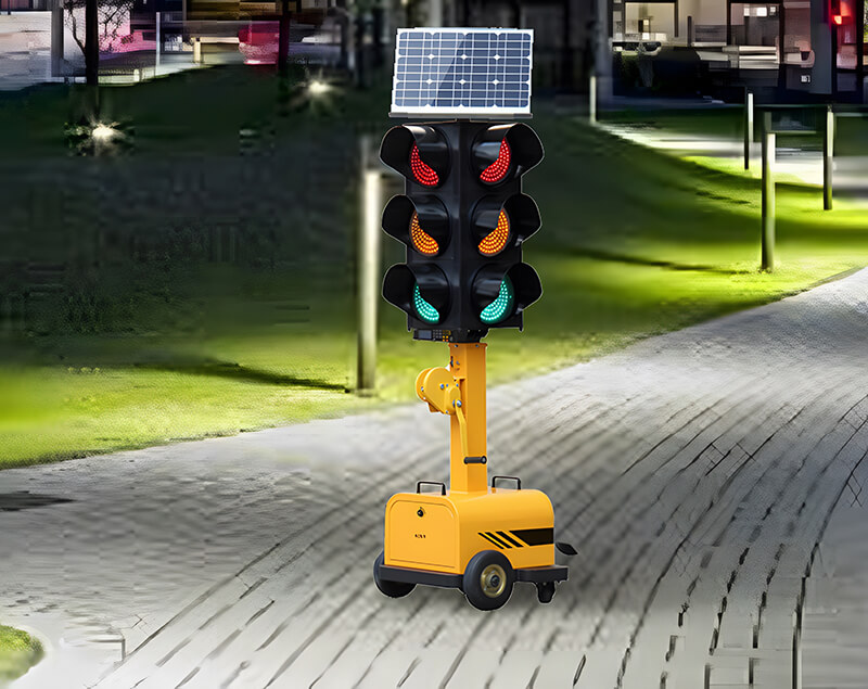 Portable Movable Solar Traffic Light