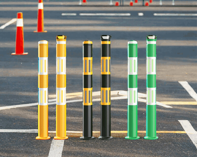 Traffic Warning Post With Led Light