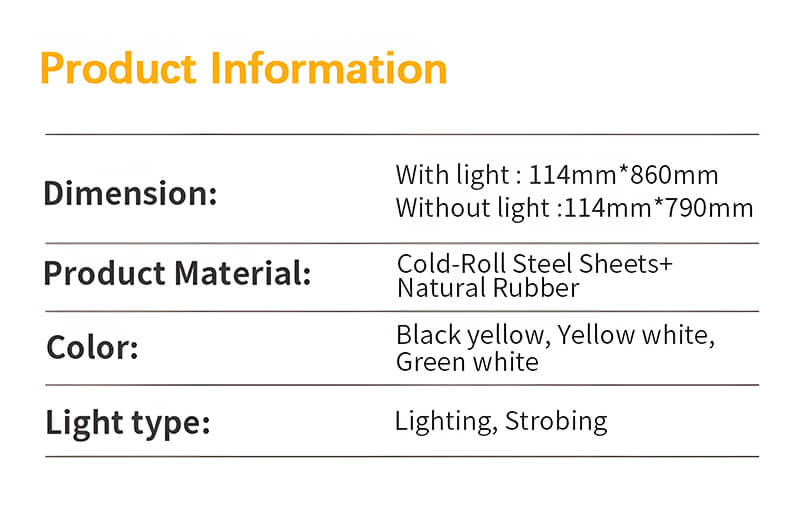 Traffic Warning Post With Led Light