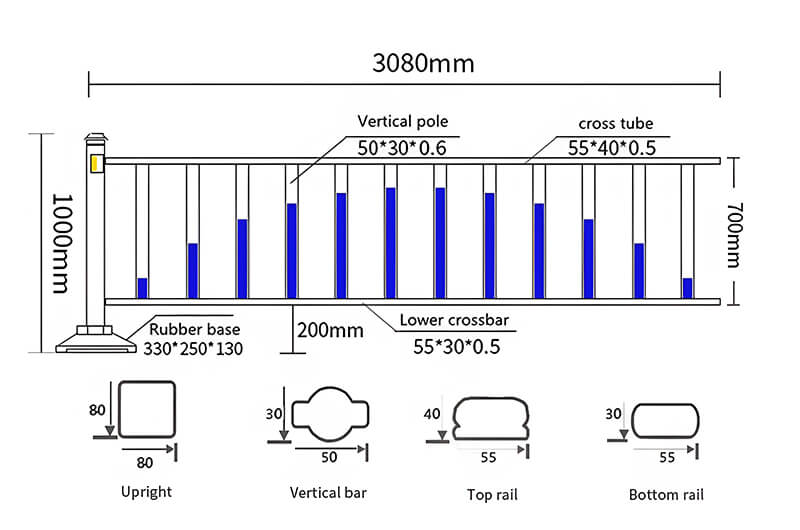 Traffic Municipal Road Guardrails