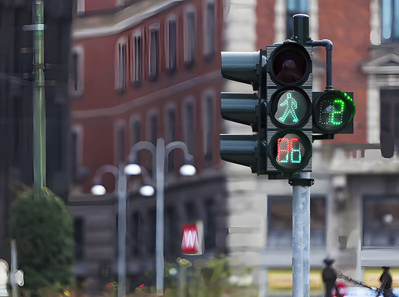 Red Green Traffic Signal Light