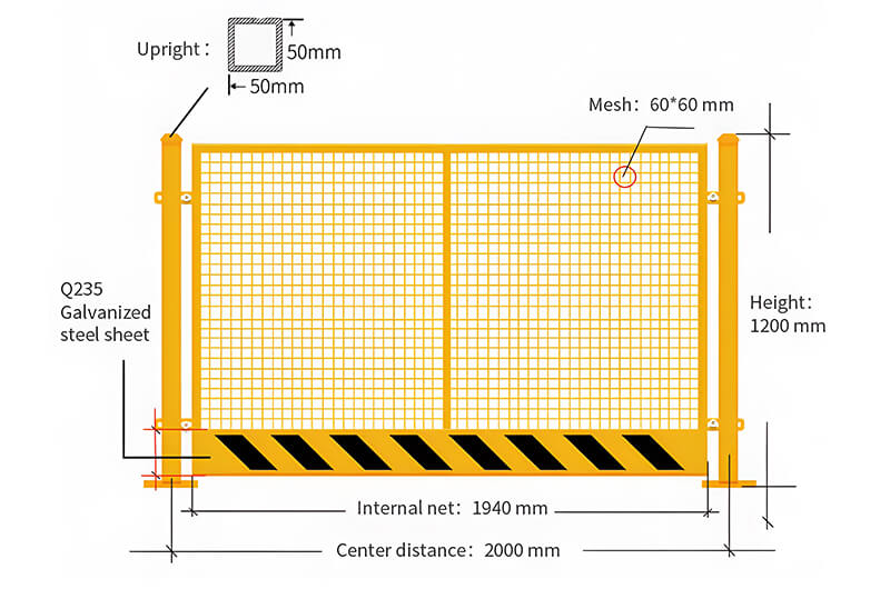 Warehouse Safety Isolation Fence