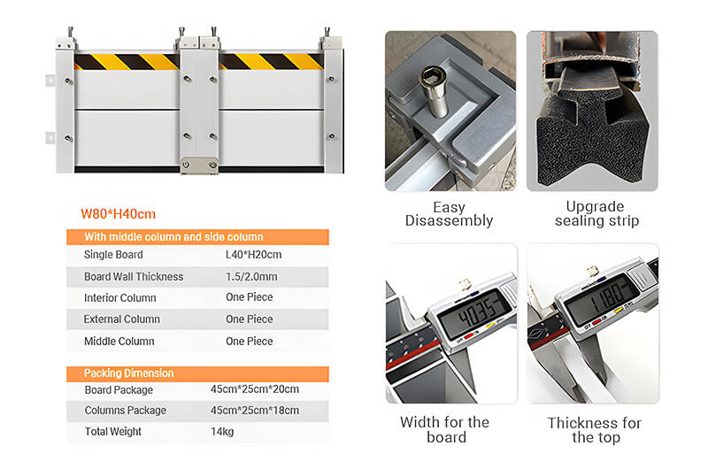 Garage Door Anti Flood Barrier Panel